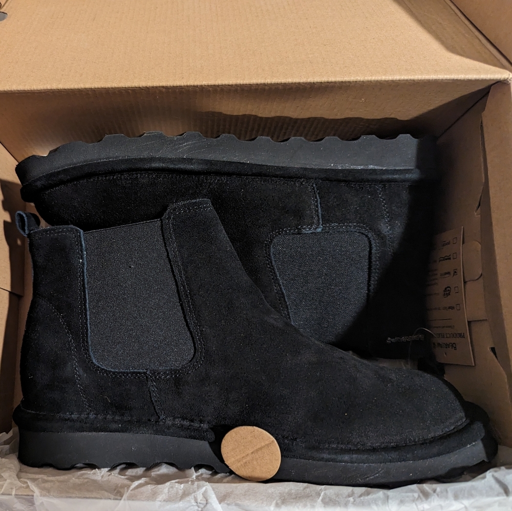 BEARPAW WOMENS DREW WATER RESISTANT SHORT FUR BOOT